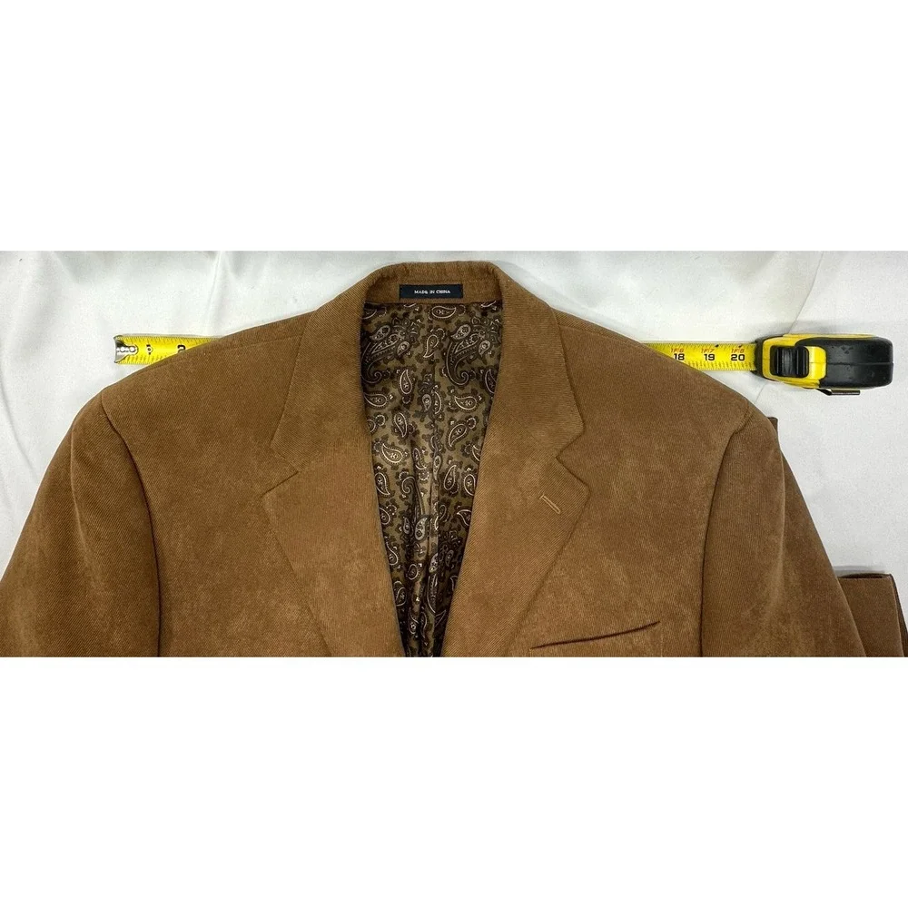 Ralph Lauren Dillards 43L Brown Blazer Jacket Sport Coat‎ Brown Lined